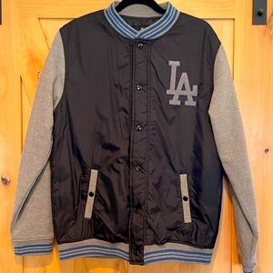 Los Angeles Dodgers Varsity Jacket Black/ Grey Size L